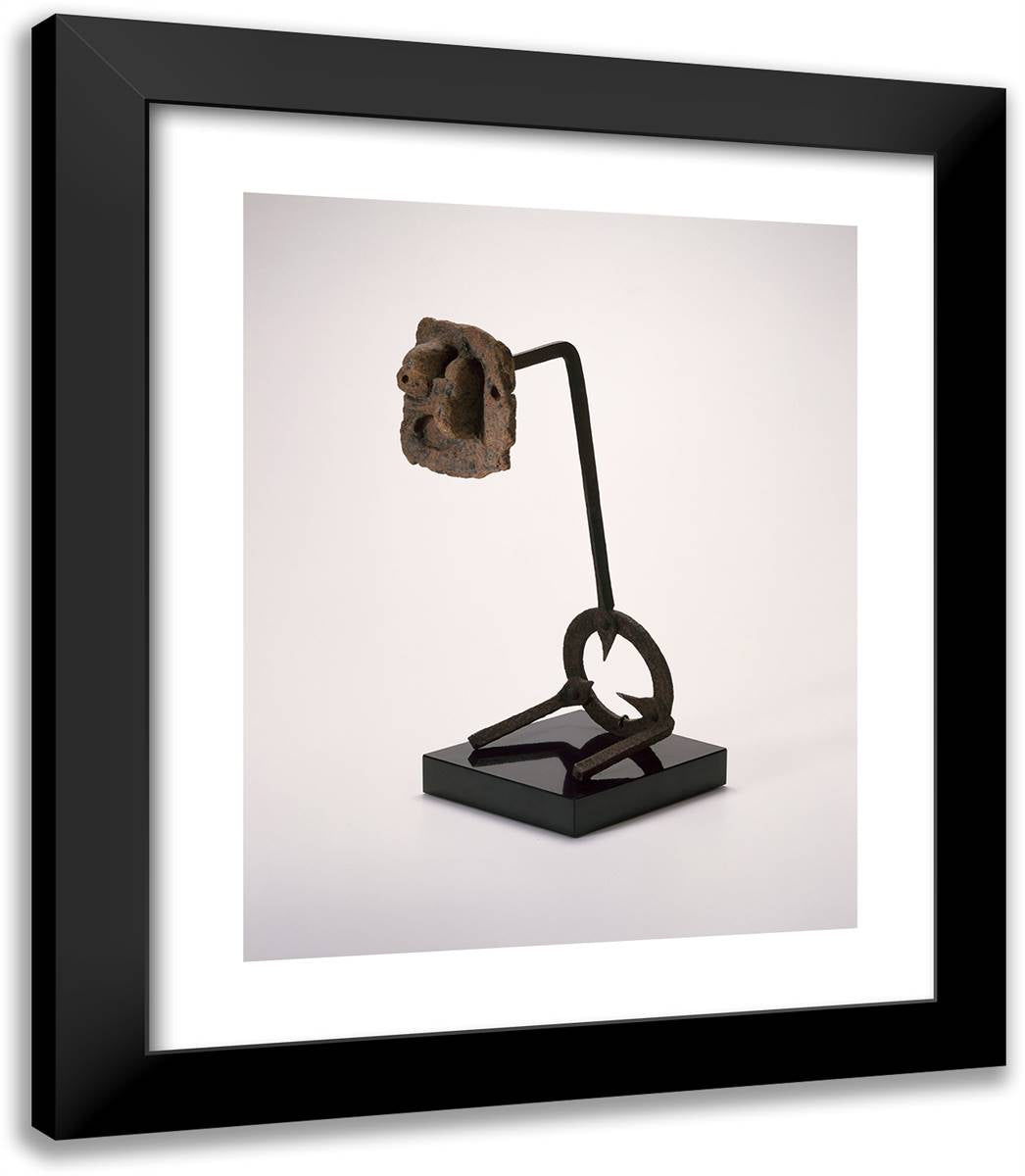 Untitled (Head) 20x23 Black Modern Wood Framed Art Print Poster by Miro, Joan