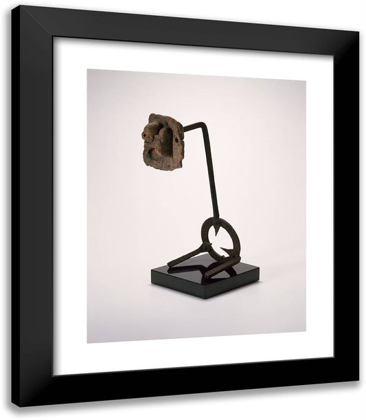 Untitled (Head) 20x23 Black Modern Wood Framed Art Print Poster by Miro, Joan