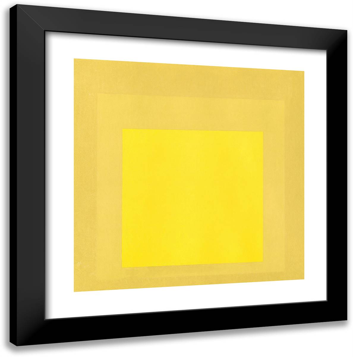 Homage to the Square Promise 20x20 Black Modern Wood Framed Art Print Poster by Albers, Josef