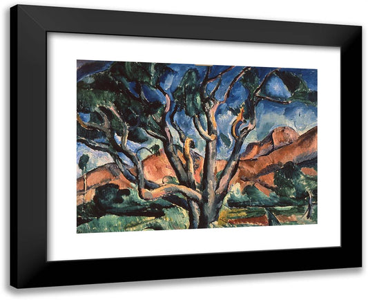 A Tree 24x20 Black Modern Wood Framed Art Print Poster by Konchalovsky, Piotr