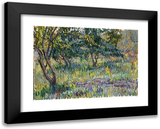 Belkino. Garden. 24x19 Black Modern Wood Framed Art Print Poster by Konchalovsky, Piotr