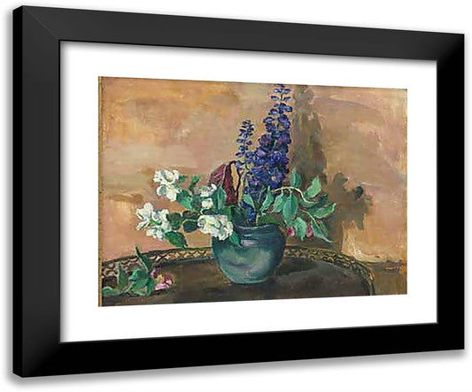 Bouquet of Wildflowers 24x20 Black Modern Wood Framed Art Print Poster by Konchalovsky, Piotr