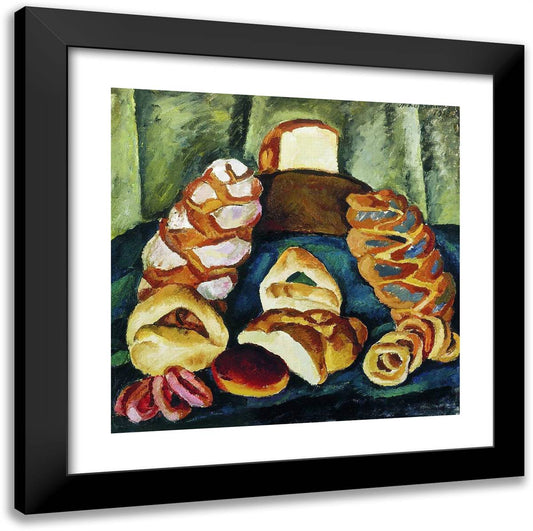 Bread on the Green 20x20 Black Modern Wood Framed Art Print Poster by Konchalovsky, Piotr