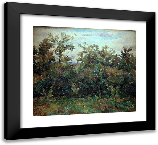 Bushes 22x20 Black Modern Wood Framed Art Print Poster by Konchalovsky, Piotr