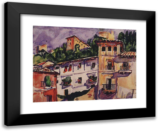 Grenada 24x20 Black Modern Wood Framed Art Print Poster by Konchalovsky, Piotr