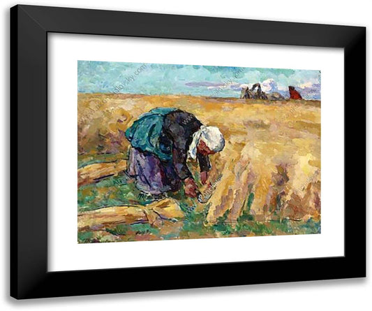 Harvest 24x20 Black Modern Wood Framed Art Print Poster by Konchalovsky, Piotr