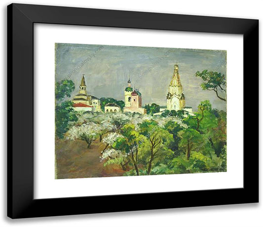 Kolomenskoye. After the Rain. 23x20 Black Modern Wood Framed Art Print Poster by Konchalovsky, Piotr