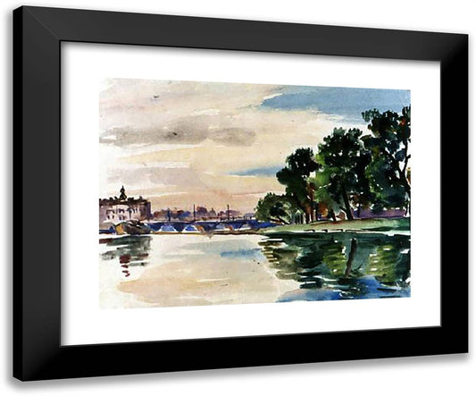 Leningrad. Yelagin Island. 24x20 Black Modern Wood Framed Art Print Poster by Konchalovsky, Piotr