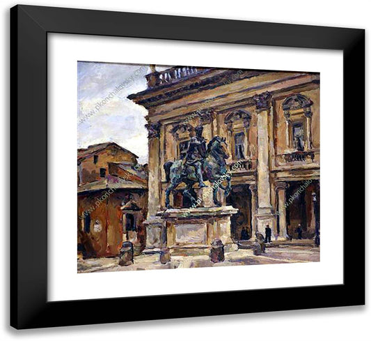 Marcus Aurelius (Rome Capitol) 22x20 Black Modern Wood Framed Art Print Poster by Konchalovsky, Piotr