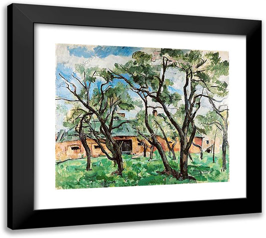 Moscow. Apple Orchard. 22x20 Black Modern Wood Framed Art Print Poster by Konchalovsky, Piotr