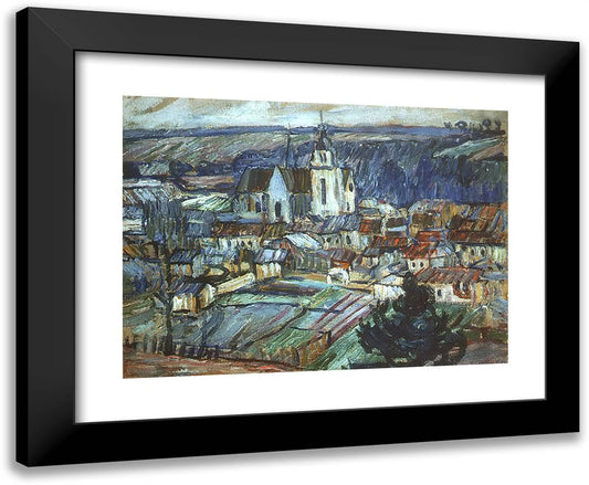 Namur. France. 24x20 Black Modern Wood Framed Art Print Poster by Konchalovsky, Piotr