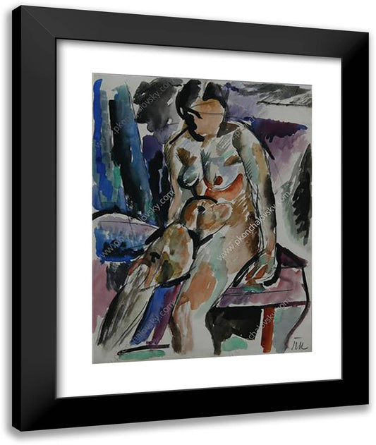 Nude 20x24 Black Modern Wood Framed Art Print Poster by Konchalovsky, Piotr