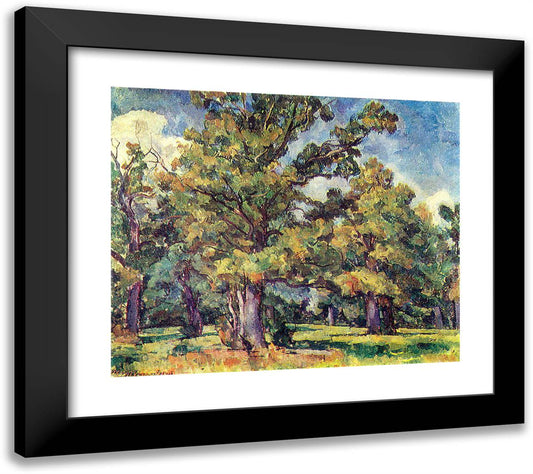 Oak Grove. Illuminated by the Sun. 22x20 Black Modern Wood Framed Art Print Poster by Konchalovsky, Piotr