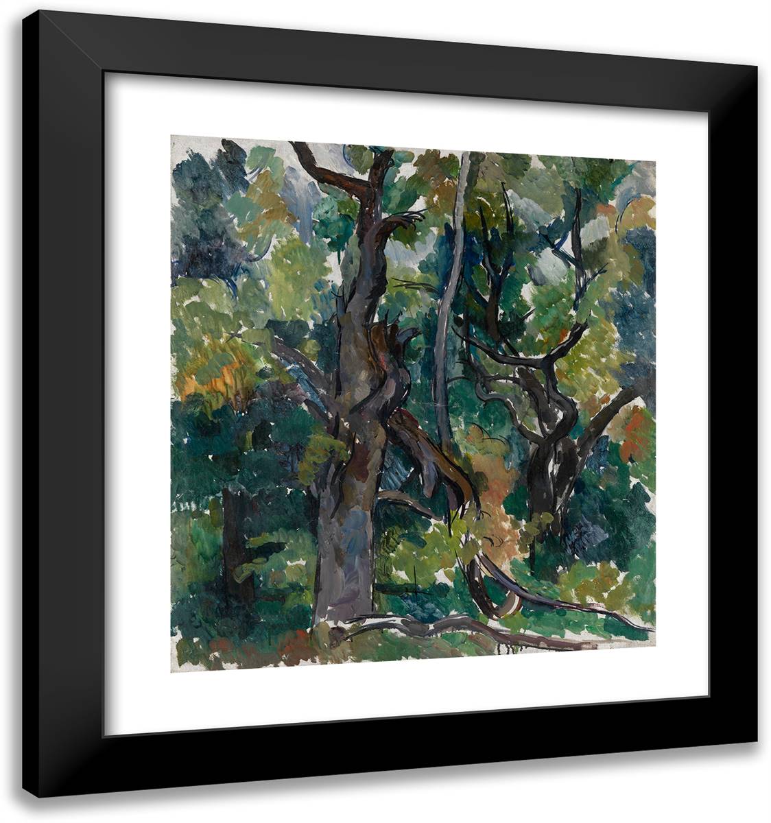 Oak Tree 20x21 Black Modern Wood Framed Art Print Poster by Konchalovsky, Piotr