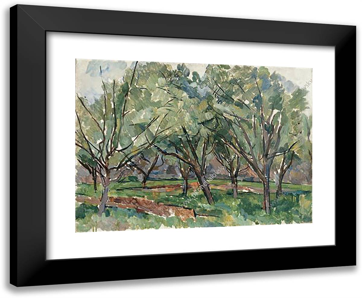 Orchard 24x20 Black Modern Wood Framed Art Print Poster by Konchalovsky, Piotr