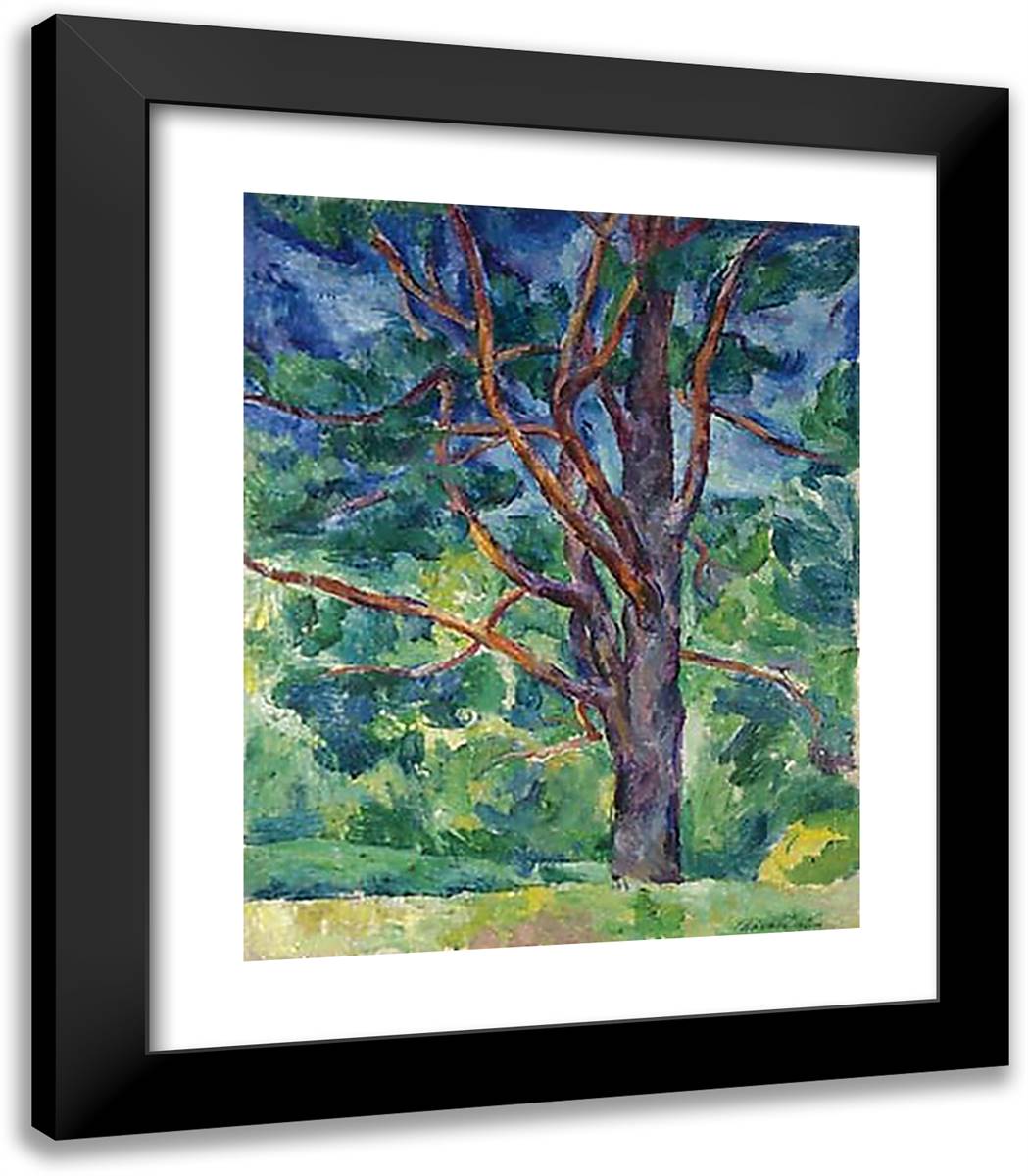 Pine Tree 20x23 Black Modern Wood Framed Art Print Poster by Konchalovsky, Piotr