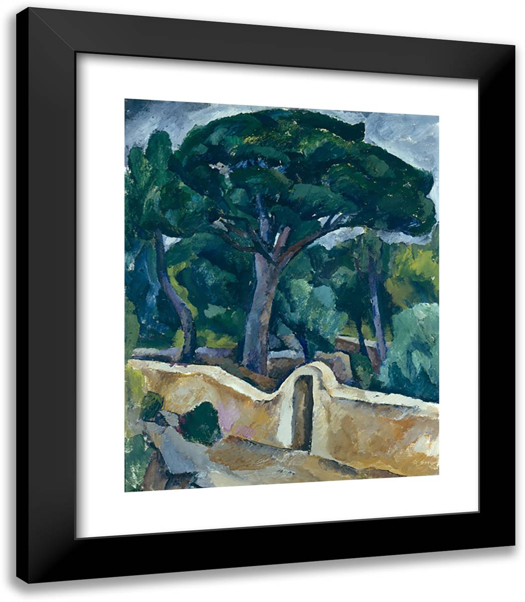 Pines 20x23 Black Modern Wood Framed Art Print Poster by Konchalovsky, Piotr