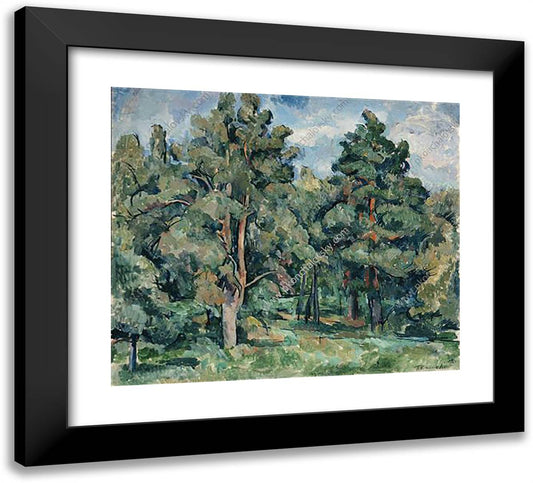 Pines, Lit by the Sun 22x20 Black Modern Wood Framed Art Print Poster by Konchalovsky, Piotr