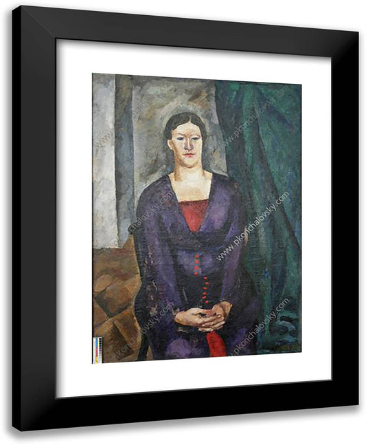 Portrait of Sofia Petrovna Konchalovskaya 19x24 Black Modern Wood Framed Art Print Poster by Konchalovsky, Piotr