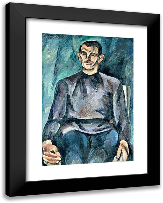 Portrait of Yuri Petrovich Yuriev 19x24 Black Modern Wood Framed Art Print Poster by Konchalovsky, Piotr