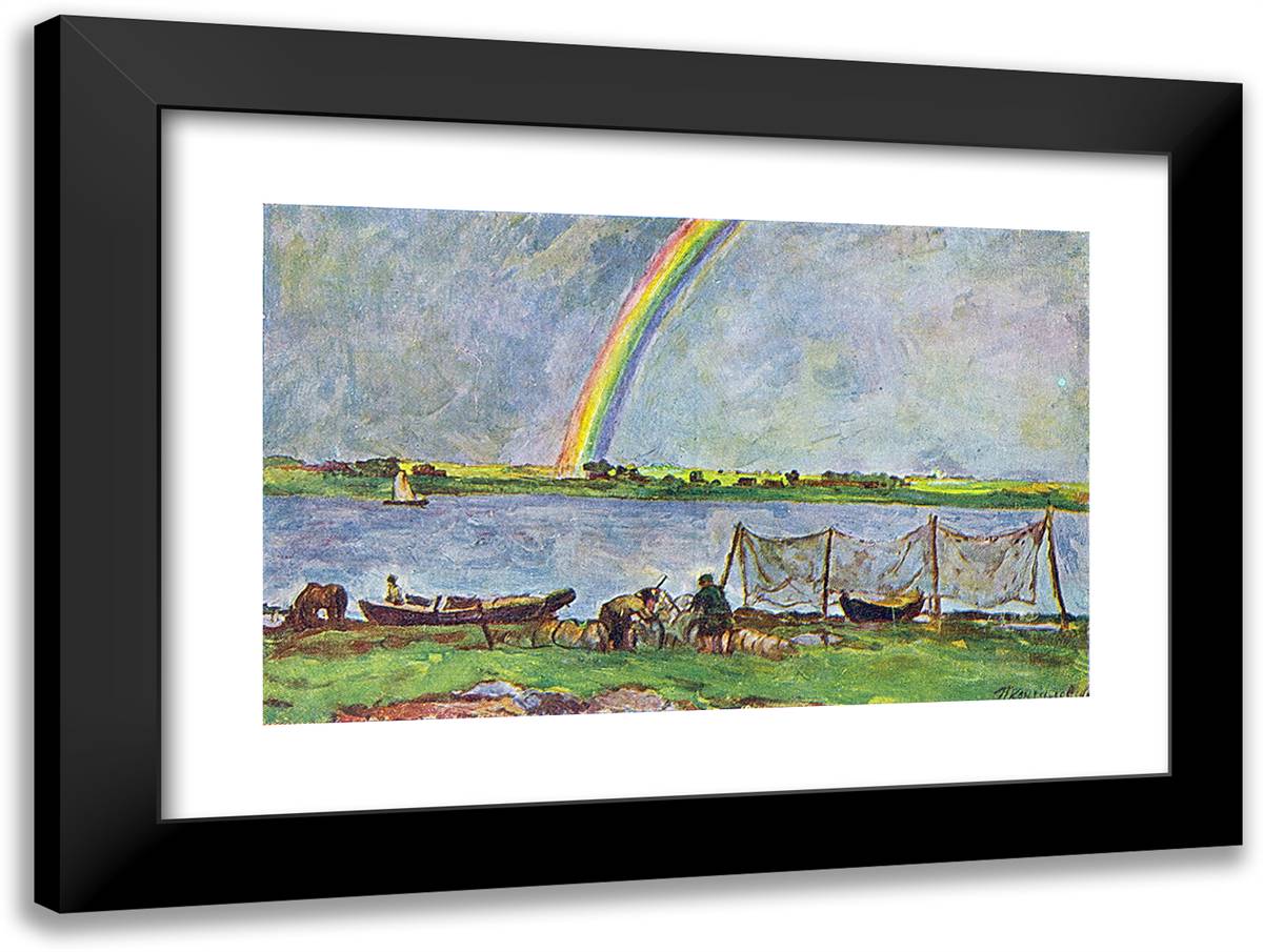 Rainbow 24x18 Black Modern Wood Framed Art Print Poster by Konchalovsky, Piotr