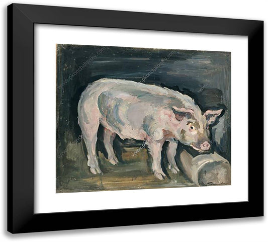 Raul Pig 22x20 Black Modern Wood Framed Art Print Poster by Konchalovsky, Piotr