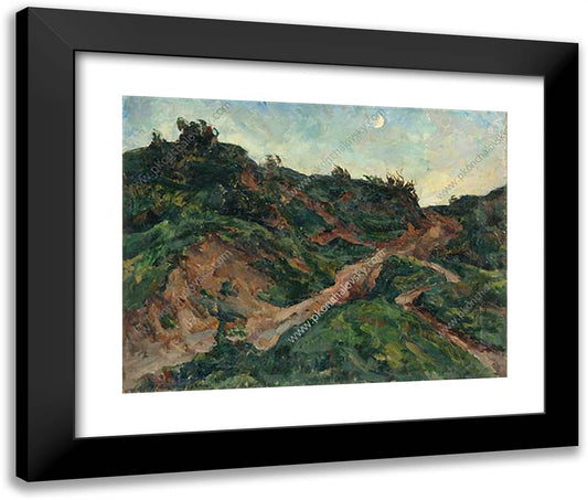 Ravines 24x20 Black Modern Wood Framed Art Print Poster by Konchalovsky, Piotr