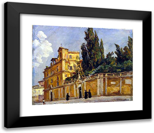 Rome. Circus of Nero. 23x20 Black Modern Wood Framed Art Print Poster by Konchalovsky, Piotr