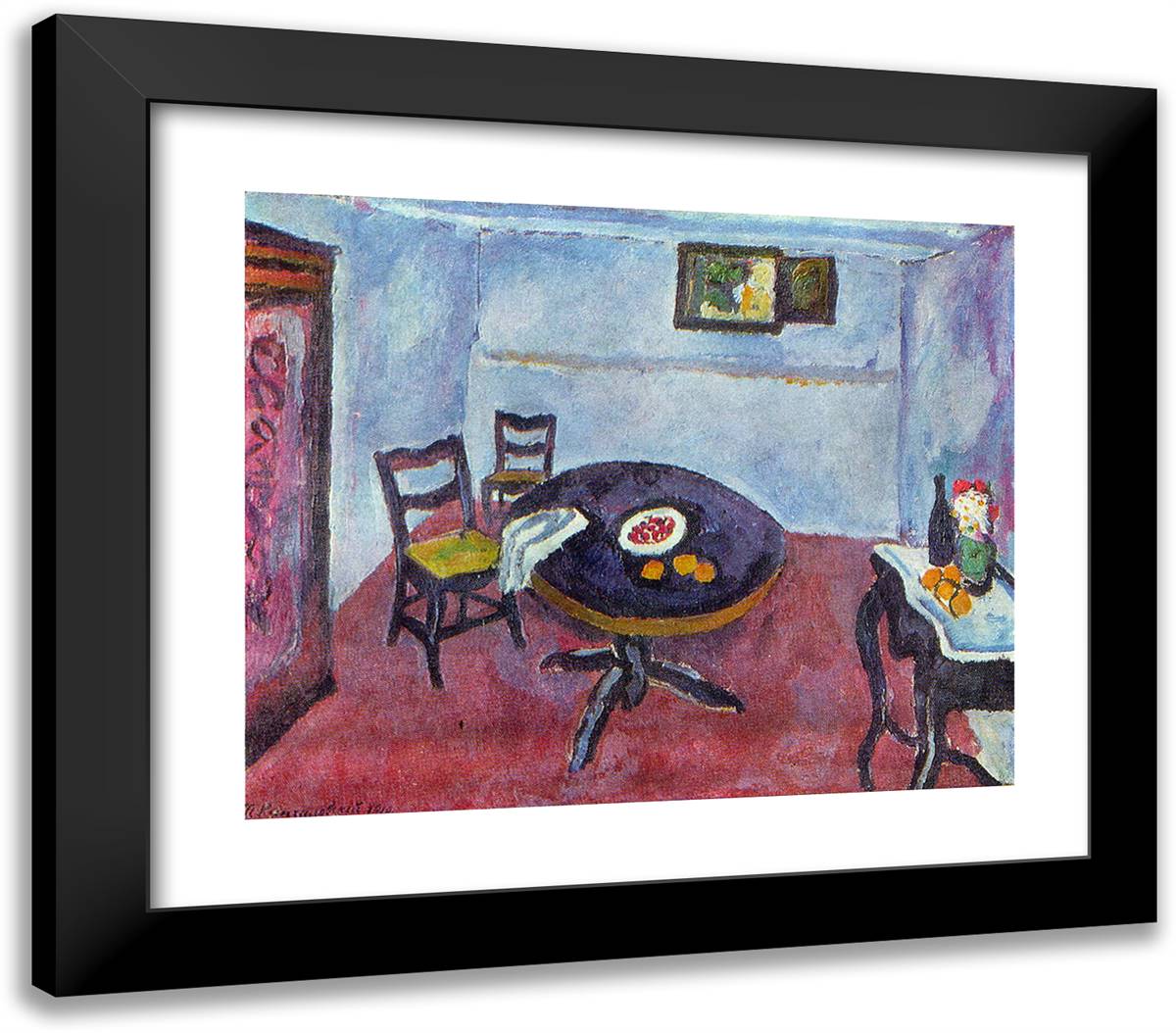 Room in Spain (Valencia) 23x20 Black Modern Wood Framed Art Print Poster by Konchalovsky, Piotr