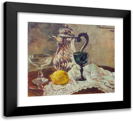 Silver and Crystal 22x20 Black Modern Wood Framed Art Print Poster by Konchalovsky, Piotr