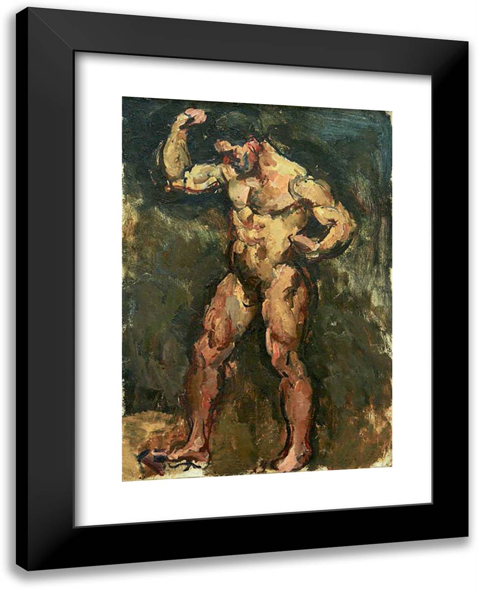 Sitter 19x24 Black Modern Wood Framed Art Print Poster by Konchalovsky, Piotr