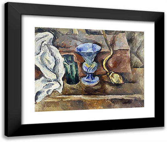 Still Life. Lotus. 24x20 Black Modern Wood Framed Art Print Poster by Konchalovsky, Piotr