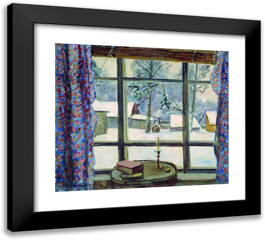 The Window of the Poet 22x20 Black Modern Wood Framed Art Print Poster by Konchalovsky, Piotr