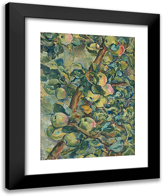 Twilight. Apples. 19x24 Black Modern Wood Framed Art Print Poster by Konchalovsky, Piotr