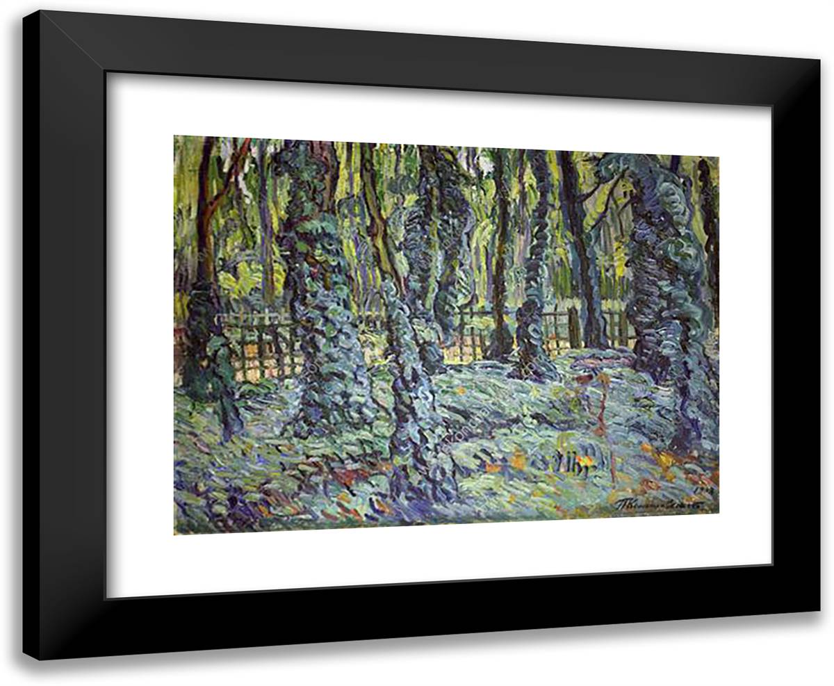 Versailles. IVy. 24x20 Black Modern Wood Framed Art Print Poster by Konchalovsky, Piotr