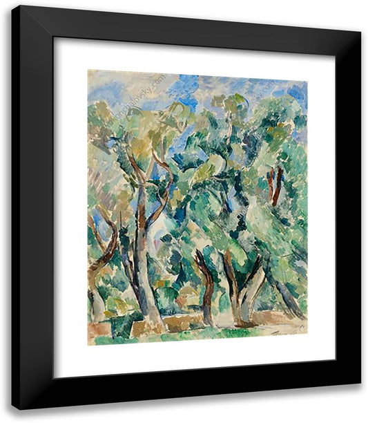 Willows 20x23 Black Modern Wood Framed Art Print Poster by Konchalovsky, Piotr