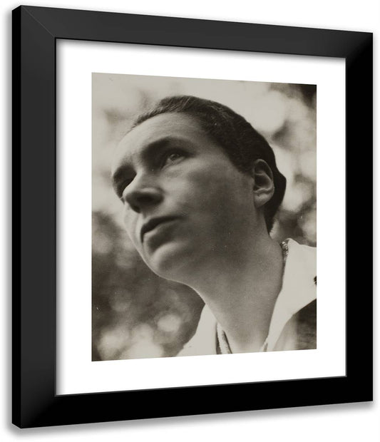 Portrait of Lucia 20x24 Black Modern Wood Framed Art Print Poster by Moholy Nagy, Laszlo