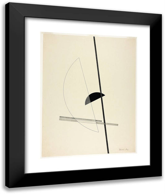 Untitled, from Konstruktionen Kestnermappe 6 (Constructions Kestner Portfolio 6)_4 20x24 Black Modern Wood Framed Art Print Poster by Moholy Nagy, Laszlo