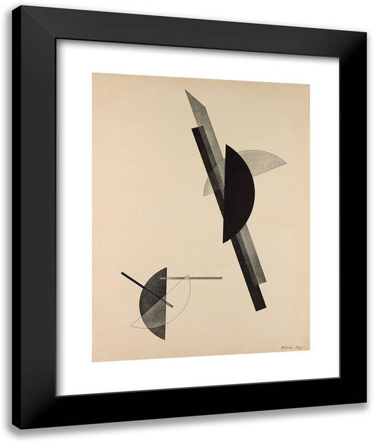 Untitled, from Konstruktionen Kestnermappe 6 (Constructions Kestner Portfolio 6)_5 20x24 Black Modern Wood Framed Art Print Poster by Moholy Nagy, Laszlo