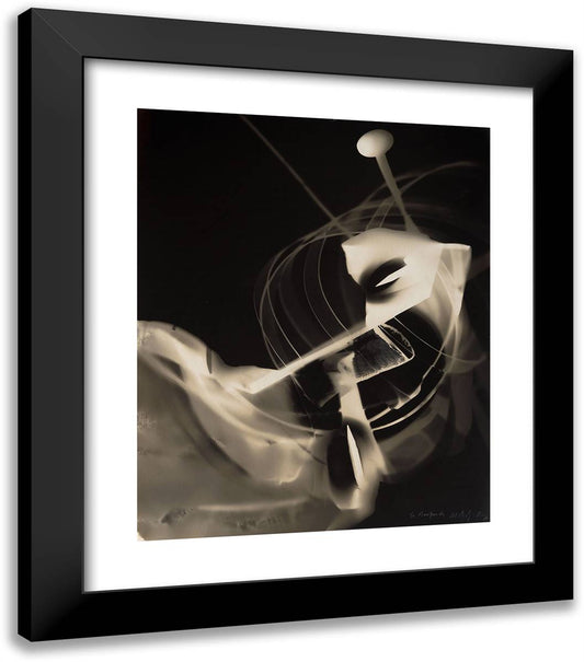 Untitled_5 20x23 Black Modern Wood Framed Art Print Poster by Moholy Nagy, Laszlo