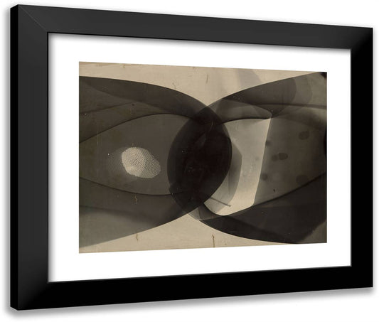 Untitled_6 24x20 Black Modern Wood Framed Art Print Poster by Moholy Nagy, Laszlo