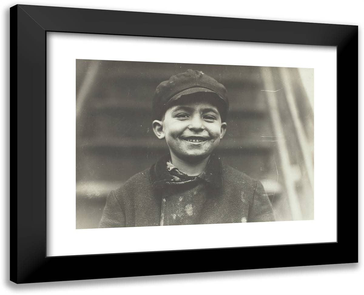 Untitled_1 24x19 Black Modern Wood Framed Art Print Poster by Hine, Lewis Wickes