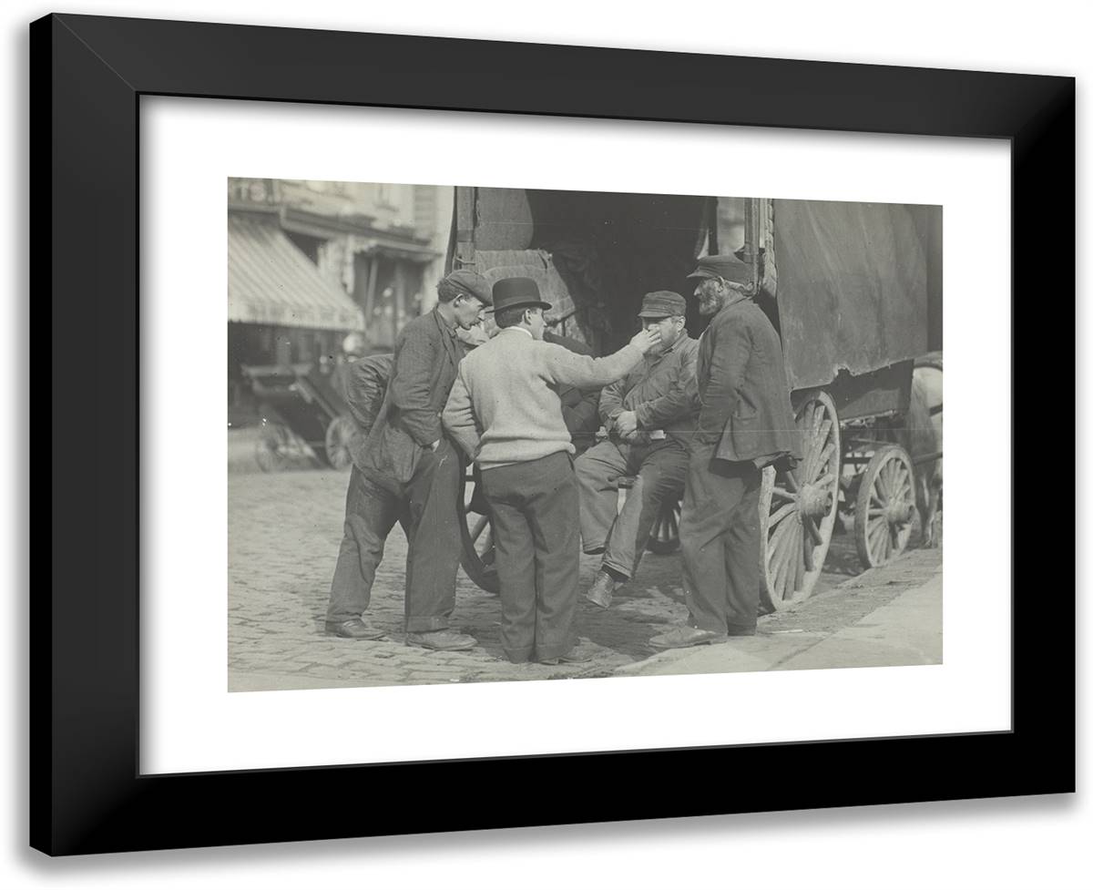 Untitled_2 24x19 Black Modern Wood Framed Art Print Poster by Hine, Lewis Wickes