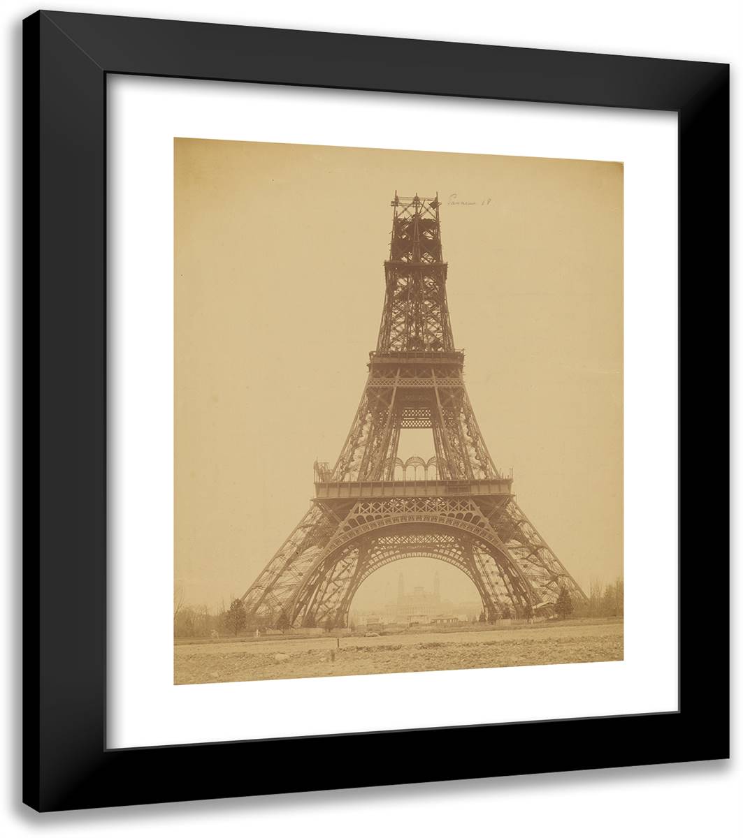Exposition Universelle De 1889 - Etat D'Avancement 20x23 Black Modern Wood Framed Art Print Poster by Durandelle, Louis