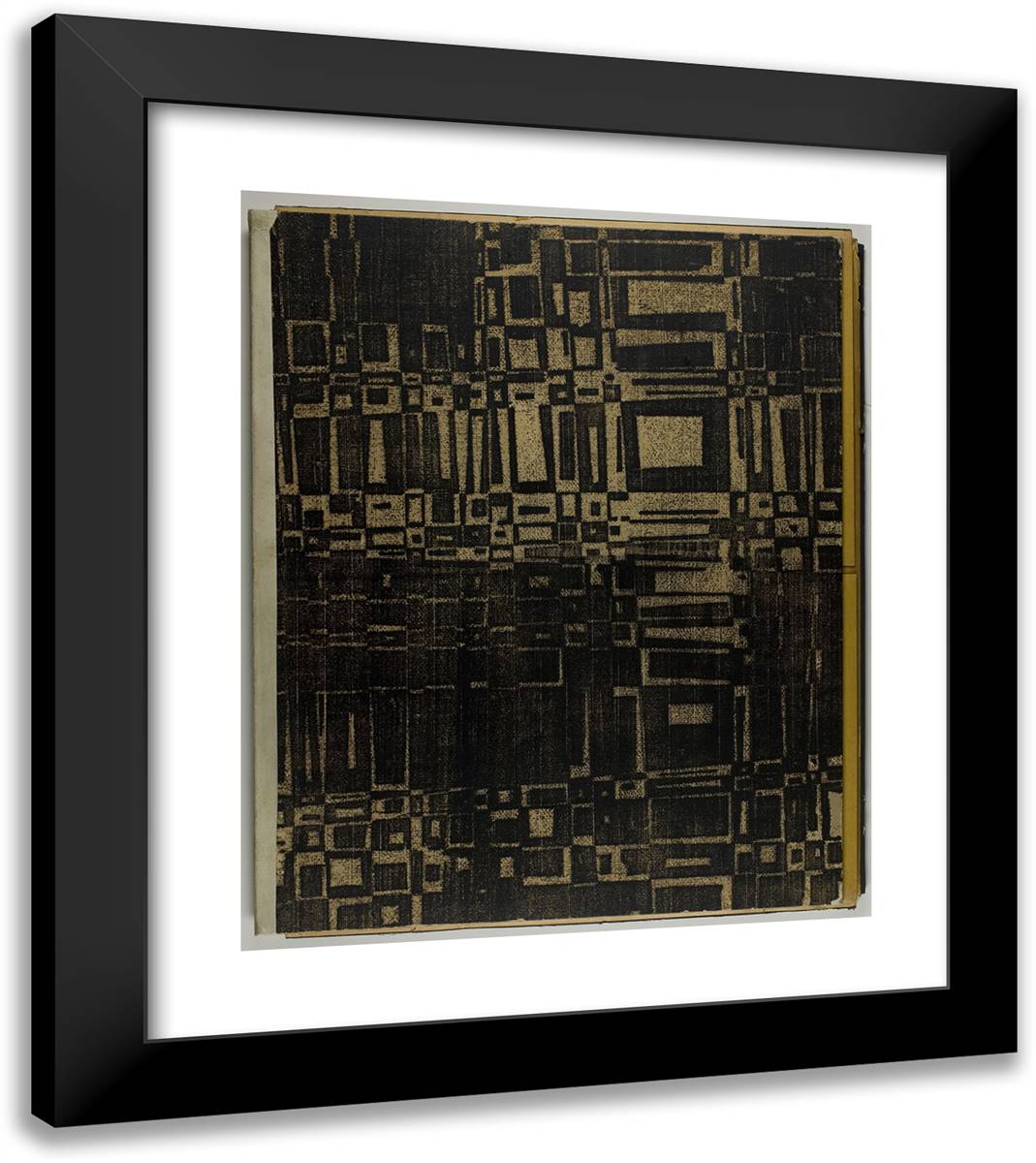 Bauhaus Portfolio I Folio Cover 20x23 Black Modern Wood Framed Art Print Poster by Feininger, Lyonel
