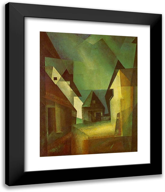 Gaberndorf II 20x24 Black Modern Wood Framed Art Print Poster by Feininger, Lyonel