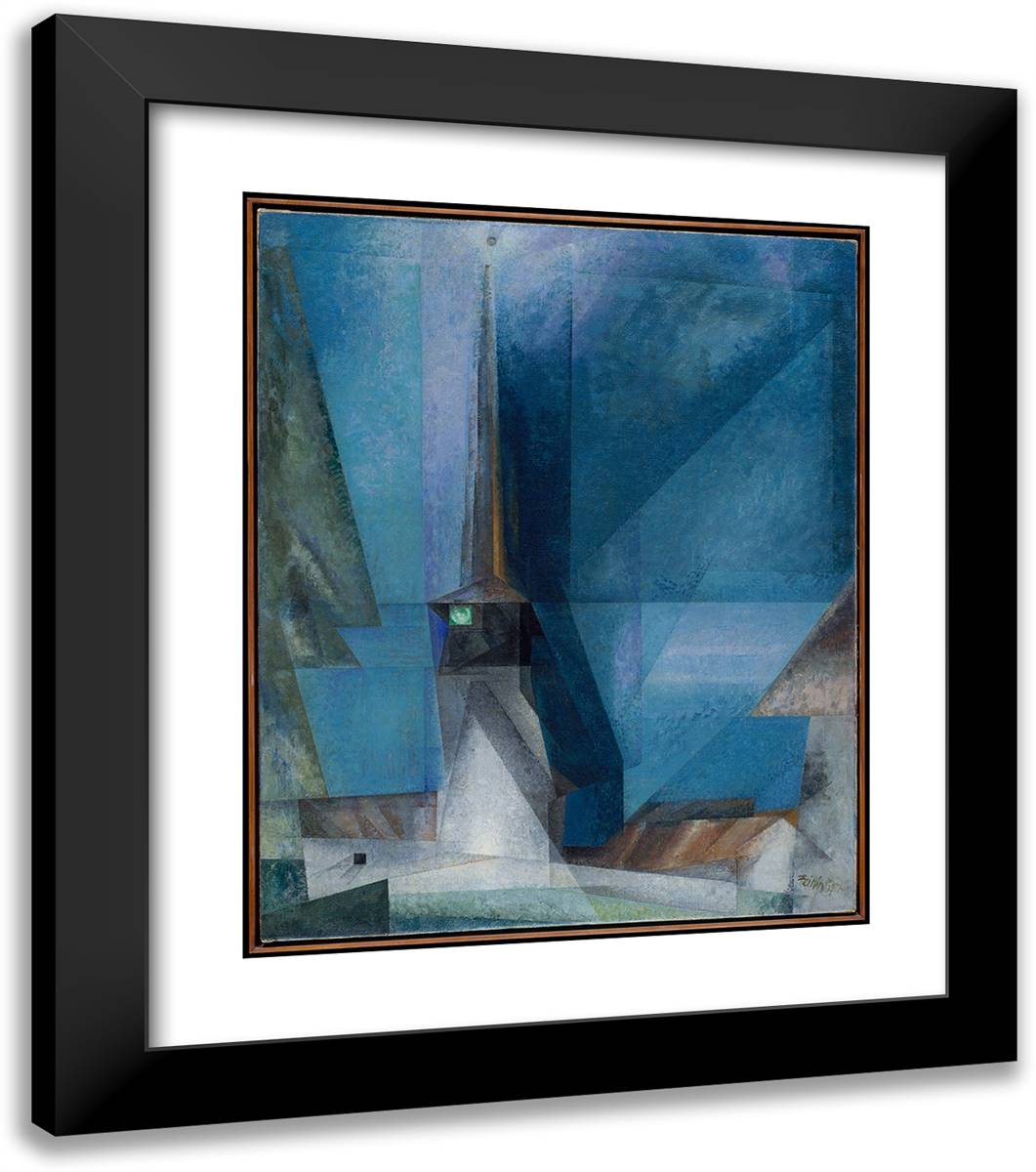 Gelmeroda  20x23 Black Modern Wood Framed Art Print Poster by Feininger, Lyonel
