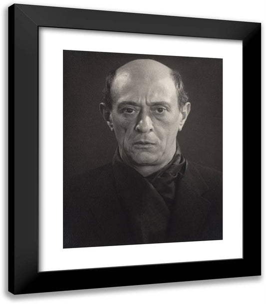 Arnold Schoenberg 20x23 Black Modern Wood Framed Art Print Poster by Man Ray