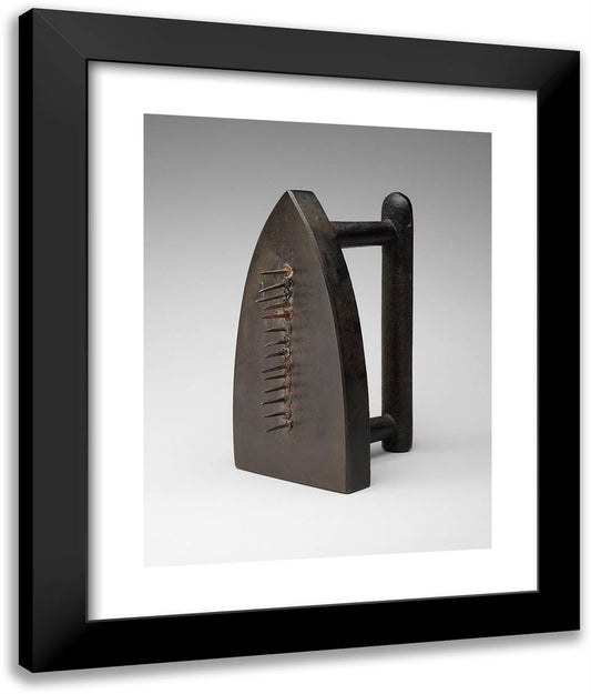 Cadeau (Gift) 20x24 Black Modern Wood Framed Art Print Poster by Man Ray