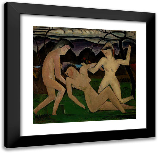 Departure of Summer II 21x20 Black Modern Wood Framed Art Print Poster by Man Ray